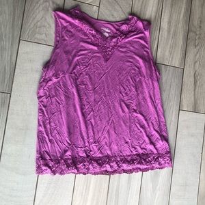 Kate hill lace tank top 2x